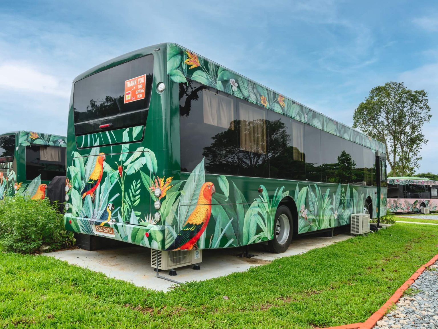 Room Exterior (Dark Green) | The Bus Collective